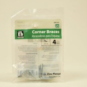 Corner Brace - 1in (4pk) L Corner Brace Part#339547